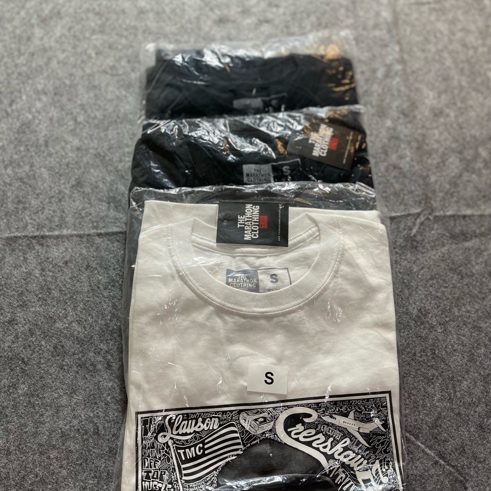 Lot of 3 The Marathon Clothing TMC Crenshaw Slauson T- Shirt Nipsey Hussle Small